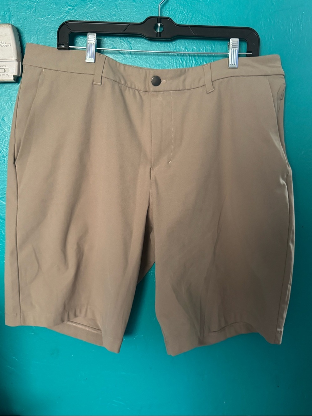 lululemon athletica Men's Flat-Front Khaki Shorts